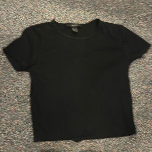 Black crop top